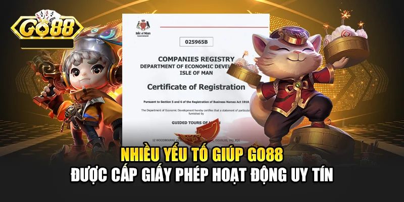Yếu tố giấy phép hoạt động Go88